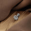 Birth Month Flower Stud, Threadless Flat Back Earring, Minimalist Style, A-SS1047