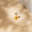 Tiny Birthstone Threadless Flat Back Earring, 2.5mm Stone, Post 18ga, 6,8mm Unisex, Surgical Steel SHEMISLI SS599...
