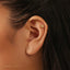 Shellfish Stud, Threadless Flat Back Earring, Minimalist Style, A-SS925