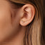 Dainty 2 leaf Opal Threadless Flat Back Earring, 20,18,16ga, 5-10mm Unisex, Surgical Steel SHEMISLI SS583