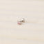 Pink Tourmaline Stud, Threadless Flat Back Earring, Minimalist Style, A-SS621 SS622 SS623 SS624