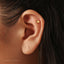 Tiny Cloud Threadless Flat Back Earring, 20,18,16ga, 5-10mm Unisex, Surgical Steel SHEMISLI SS988