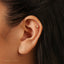Star Stud, Threadless Flat Back Earring, Minimalist Style, A-SS994