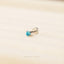 Blue Zircon Stud, Threadless Flat Back Earring, Minimalist Style, A-SS629 SS630 SS631 SS632