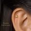 Tiny Bee Threadless Flat Back Earring, 20,18,16ga, 5-10mm, Unisex, Surgical Steel, SHEMISLI SS527