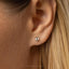 Tiny Cute Skull Threadless Flat Back Earring, 20,18,16ga, 5-10mm Unisex, Surgical Steel SHEMISLI SS1096