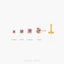 Amethyst Stud, Threadless Flat Back Earring, Minimalist Style, A-SS601 SS602 SS603 SS604