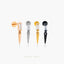 Tiny Spike on White Baguette Stone, Threadless Flat Back Earring, 20,18,16ga, 5-10mm Unisex, Surgical Steel SHEMISLI SS898