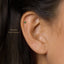 Tiny Teardrop Emerald Threadless Flat Back Earring, 20,18,16ga, 5-10mm Unisex, Surgical Steel SHEMISLI SS595