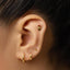 Tiny Finger Heart, Love Hand Sign Threadless Flat Back Earring, 20,18,16ga, 5-10mm Unisex, Surgical Steel SHEMISLI SS1009