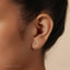 Aquamarine Stud, Threadless Flat Back Earring, Minimalist Style, A-SS605 SS606 SS607 SS608