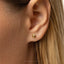 Tiny Icosahedron Dice Threadless Flat Back Earring, 20,18,16ga, 5-10mm Unisex, Surgical Steel SHEMISLI SS1115