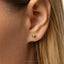 Tiny Icosahedron Dice Threadless Flat Back Earring, 20,18,16ga, 5-10mm Unisex, Surgical Steel SHEMISLI SS1115
