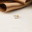 Tiny 3 Leaf Opal Threadless Flat Back Earring, 20,18,16ga, 5-10mm, Unisex, Surgical Steel, SHEMISLI SS584