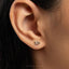 Tiny Double Star Threadless Flat Back Earring, 20,18,16ga, 5-10mm Unisex, Surgical Steel SHEMISLI SS868