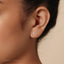 Triangle Stud, Threadless Flat Back Earring, Minimalist Style, A-SS730