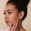Tiny Triangle Threadless Flat Back Earrings, 20,18,16ga, 5-10mm Unisex, Surgical Steel SHEMISLI SS730
