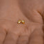 Tiny Pinky Promise Threadless Flat Back Earring, 20,18,16ga, 5-10mm Unisex, Surgical Steel SHEMISLI SS1062