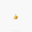 a gold ring with a thumb shaped like a thumb