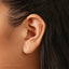 Tiny Moon Threadless Flat Back Earring, 20,18,16ga, 5-10mm Unisex, Surgical Steel SHEMISLI SS993
