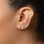 Crying Face Emoji Stud, Threadless Flat Back Earring, Minimalist Style, A-SS1006