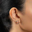 Phoenix Bird Stud, Threadless Flat Back Earring, Minimalist Style, A-SS1045