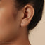 Alexandrite Lavender Stud, Threadless Flat Back Earring, Minimalist Style, A-SS609 SS610 SS611 SS612