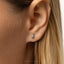 Tiny Finger Crossed Threadless Flat Back Earring, 20,18,16ga, 5-10mm Unisex, Surgical Steel SHEMISLI SS1123