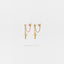 Cross Dangle Chain Stud Earring, Unisex, Gold, Silver SHEMISLI SS150