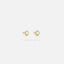 White Opal Bezel Stud Earring, Gold Earring, Unisex, Gold, Silver SHEMISLI - SS098