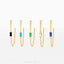 Baguette Chain Stud, Earring, Minimalist Style, A-SS332 SS302 SS303 SS304 SS305