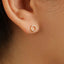 Open Circle Stud Earring, Unisex, Gold, Silver SHEMISLI - SS131