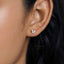 Tiny CZ Butterfly Stud Earring, Unisex, Gold, Silver SHEMISLI - SS043
