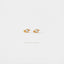 Tiny CZ stone Teardrop Stud, Unisex, Gold, Silver SHEMISLI - SS014