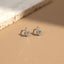 Tiny CZ stone Teardrop Stud, Unisex, Gold, Silver SHEMISLI - SS014