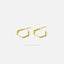 Hexagon Hoop, Huggies, Unisex, Gold, Silver SHEMISLI - SS123