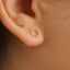 Tiny Dotty Open Circle Stud Earring, Unisex, Gold, Silver SHEMISLI - SS132