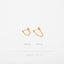 Simple Chain Dangle Earring, Unisex, Gold, Silver SHEMISLI SS197, SS198