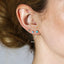 4mm Gemstones Stud, Earring, Minimalist Style, A-SS074 SS088 SS092