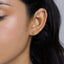 Tiny Emerald Beaded Stud, Unisex, Gold, Silver SHEMISLI SS024