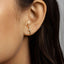 Stud Lobe cuff earring With Stone, Unisex, Gold, Silver SHEMISLI - SS194