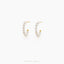 Pearl Hoop Stud Earring, Unisex, Gold, Silver SHEMISLI SS312