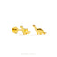Tiny Brontosaurus, Brachiosaurus Dinosaur Threadless Flat Back Earrings, 20,18,16ga, 5-10mm Unisex, Surgical Steel SHEMISLI SS931