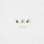 Tiny 2mm CZ Stud, White, Emerald, Turquoise, Unisex, Gold, Silver SHEMISLI - SS072, SS086, SS090