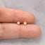 Tiny Paved Circle Stud, Dainty Round CZ Earring, Unisex, Gold, Silver SHEMISLI - SS219