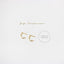 L Shape Small Bar Stud, Hook Hoop Earring, Unisex, Gold, Silver - SS052