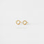 Dotty Open Circle Stud, Earring, Minimalist Style, A-SS132