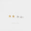 Tiny Open Flower Stud, Forget Me Not Earring, Unisex, Gold, Silver SHEMISLI SS154 Butterfly End, SS791 Screw Ball End (Type A)