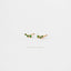 Tiny Triple Emerald Stones Climber Stud Earring, Unisex, Gold, Silver SHEMISLI SS126 Butterfly End, SS490 Screw Ball End (Type A) LR