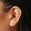 3 Star Earring, Unisex, Gold, Silver SHEMISLI - SS254 Butterfly End, SS759 Screw Ball End (Type A)